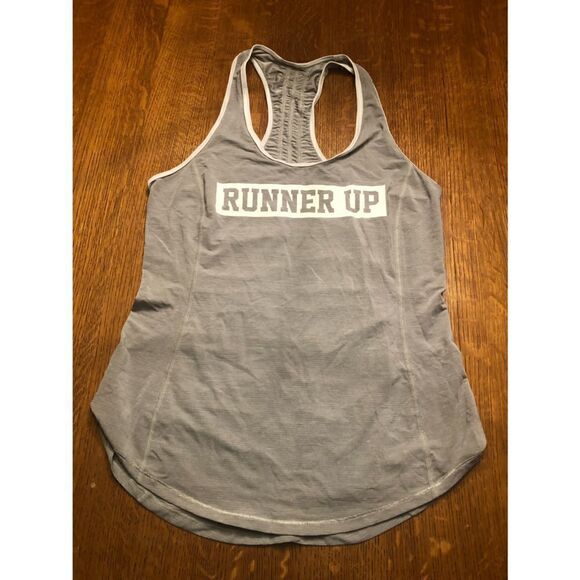 Lululemon Runner Up Tank
Heathered Medium Grey / Wee Stripe White Silver Spoon - Picture 8 of 16
